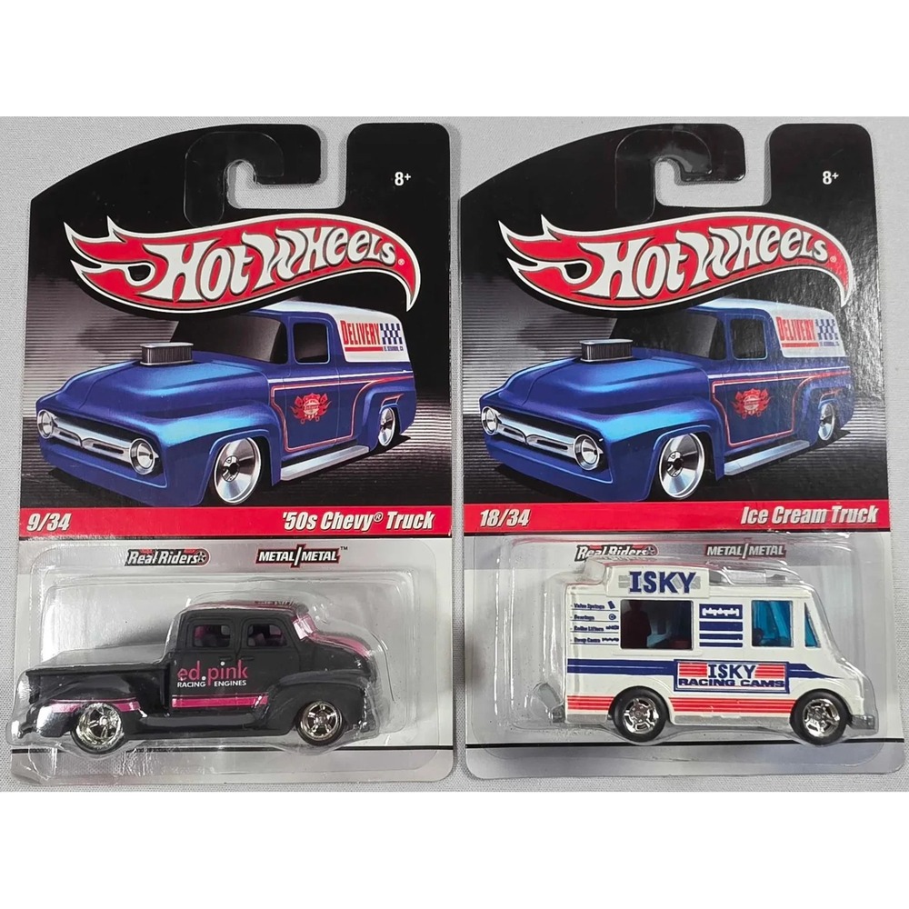 Hot Wheels 2009 Slick Rides #9/34 '50s Chevy Truck, Ice Cream Truck Real Riders